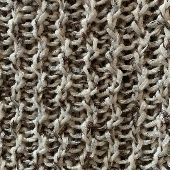 Cream w silver and brown threads, like heathered stitching. - Picture 2 of 3
